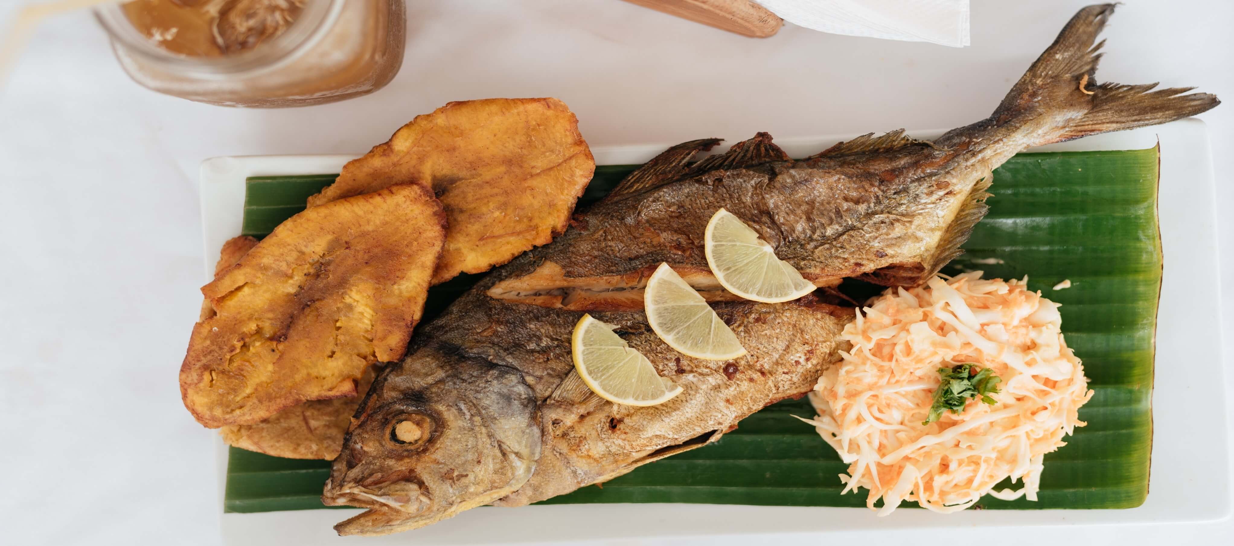 image of a fish served on a plate